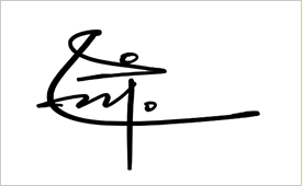 최귀성 디자이너가 디자인한 ‘은정’ 서명. 글자 가운데 사람이 팔다리를 뻗고 서 있는 느낌을 준다.